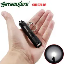 DC 12 Shining Hot Selling Drop Shipping Mini CREE XPE R3 1200 Lumen Lamp Aluminum Flashlight Torch AAA W/Chain Clasp