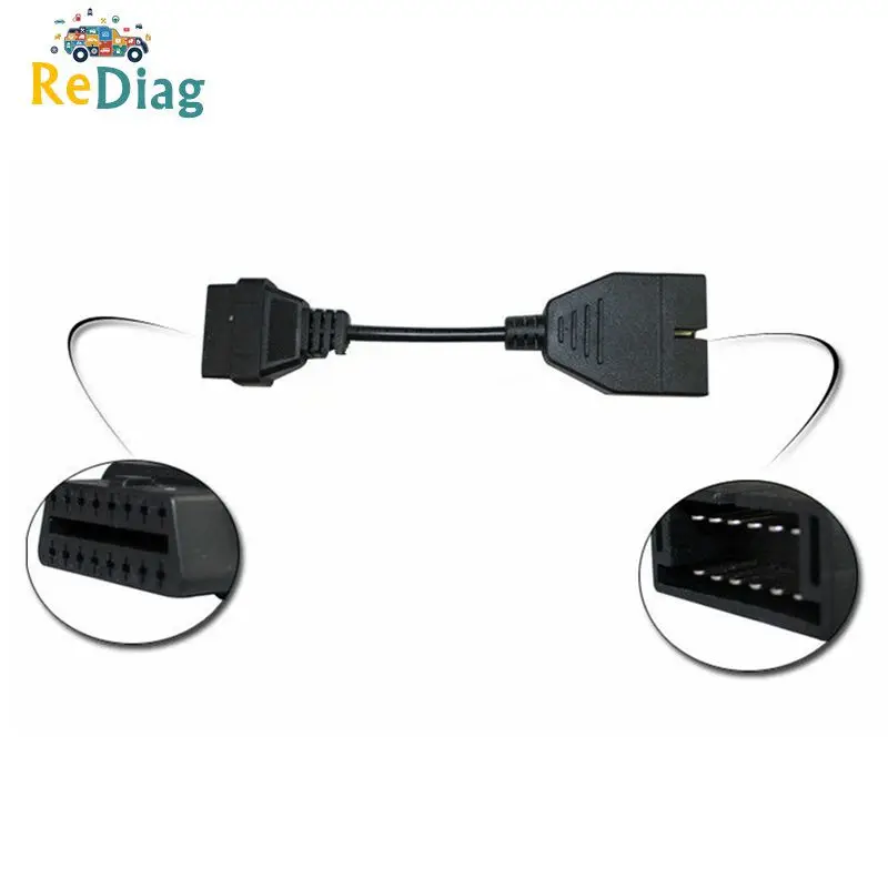 Для GM Daewoo 12 штепселный OBD2 OBDII Мужской до 16 контактный разъем адаптер