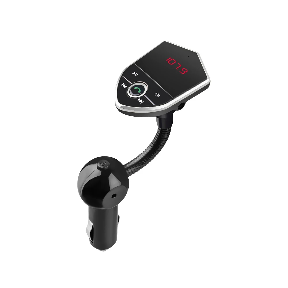 

Bluetooth Car Kit FM Transmitter MP3 Player Modulator With 3.1A Dual USB Car Charger Support TF Card U-Disk DC 12/24V fm