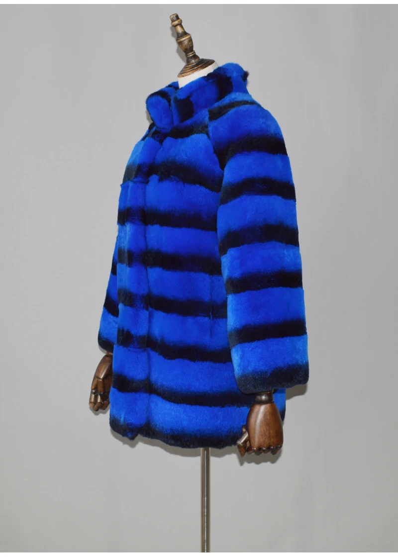 Длинное стильное пальто из натурального меха для женщин, настоящая натуральная Шуба из кролика Рекс, зимняя высококачественная натуральная куртка с мехом кролика рекс