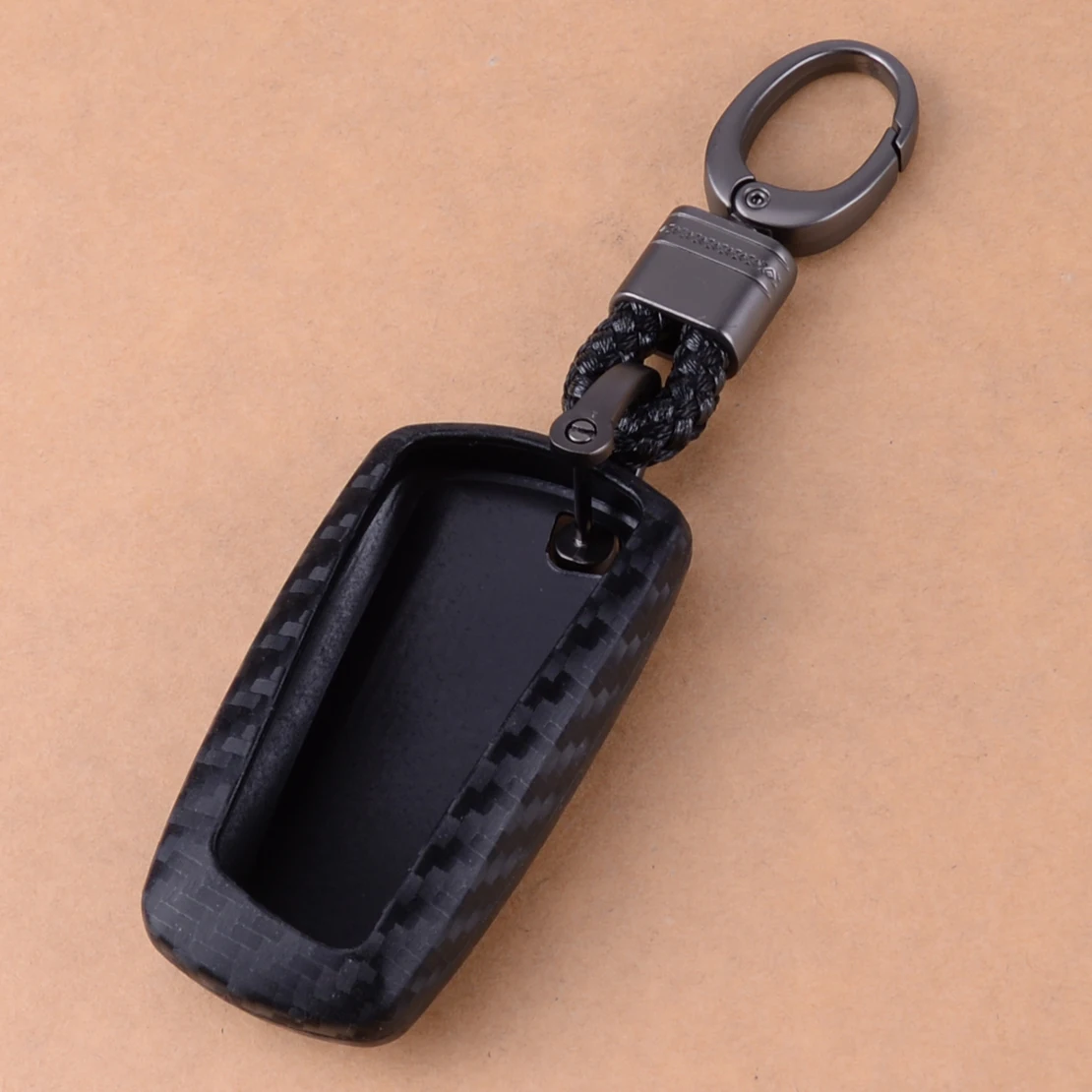

DWCX Carbon Fiber Remote Key Case Bag Shell Holder Box Cover Fob Fit For BMW 1 2 3 4 5 6 7 Series X3 X4 Accessories