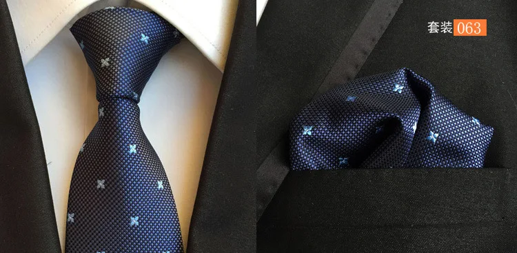 Качественный набор галстуков для мужчин, набор галстуков в горошек, в полоску, с цветочным рисунком, галстуки Hombre, 8 см, тонкий галстук для свадьбы, вечерние - Цвет: T63