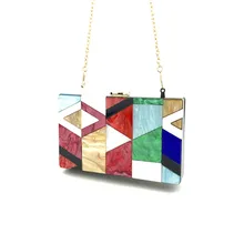 OCARDIAN Сумочка женская высокого качества акриловая модная вечерняя сумочка Геометрическая строчка цвет акриловая коробка вечерние посылка Прямая поставка May3