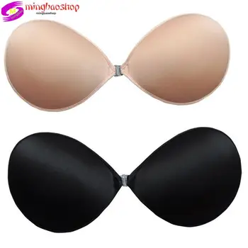 

2020 Breast Petals Bra Pad Sexy Summer Cotton Strapless Thin Mould Cup Wire Free Round Cloth Front