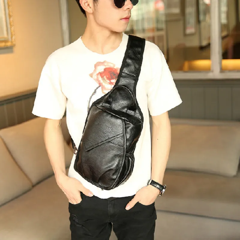 

Tidog New men's chest bag Korean fashion bag chest bag