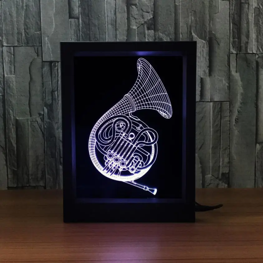 

MUQGEW 3D illusion Visual Night Light 7 Colors Change LED Desk Lamp Bedroom Home Decor USB long working lifespan LED light