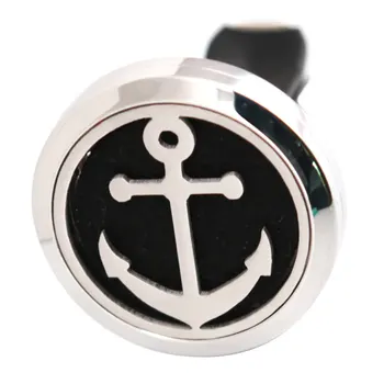 

10pcs Anchor 30mm Diffuser 316 Stainless Steel Car Aroma Locket Essential Oil Car Diffuser Locket Free 10Pcs Felt Pads