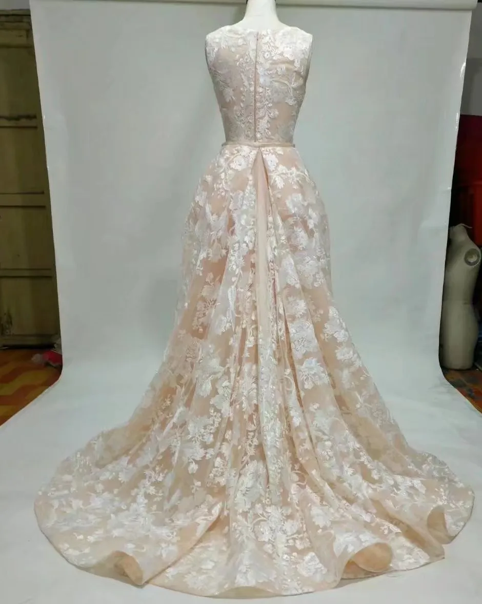 pink wedding dress