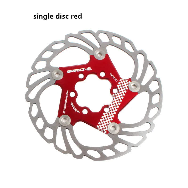 Дорожный велосипед двусторонний механический кабель плоские дорожные зажимы ручные дисковые тормоза - Цвет: red disc