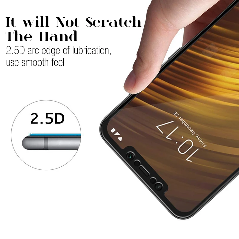 TOMKAS Xiaomi Pocophone F1&nbsp;Tempered Glass Scratch Proof Screen Protector For Xiaomi Mi 8 Glass&nbsp;Protector&nbsp;Xiaomi Mi 8 SE Glass
