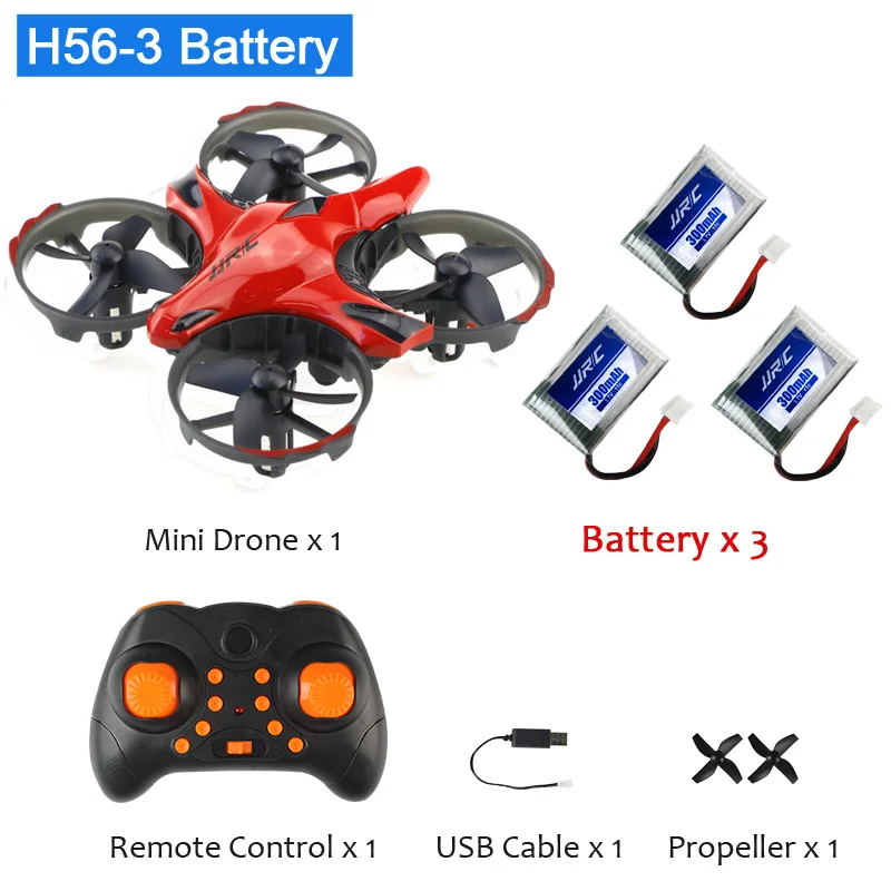 JJRC H36 мини Drone Quadcopter 3D флип Безголовый режим один ключ возвращение вертолет дроны VS JJRC H8 Mini Дрон best игрушки для детей - Цвет: H56-Red-3 Battery