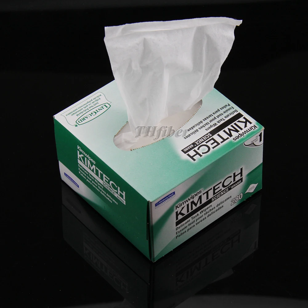 Оптическое волокно очищающая бумага Kimwipes без пыли волоконно оптический