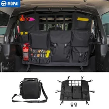 MOAPAI Stowing Tidying for Wrangler JK JL Car Rear Seat Back Trunk Storage Bag for Jeep Wrangler JK JL 2007-2019 Car Accessories цена MOAPAI Stowing Tidying for Wrangler JK JL Car Rear Seat Back Trunk Storage Bag for Jeep Wrangler JK JL 2007-2019 Car Accessories цены онлайн