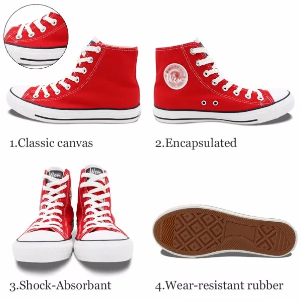 Вэнь красная ручная роспись обувь на заказ Высокие холщовые кроссовки предлагаем фотографии, которые вам нравятся, принимаем сделки в соответствии со сложностью