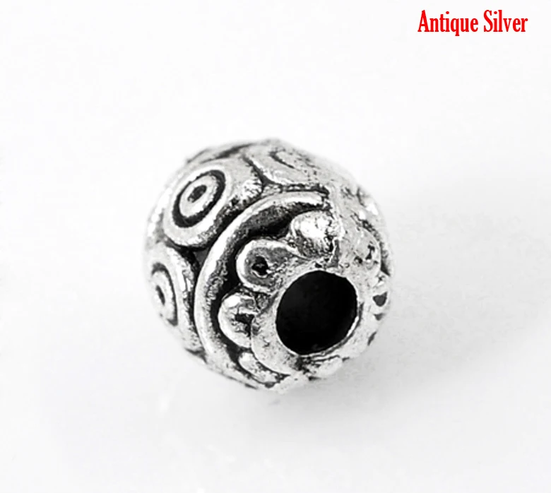 DoreenBeads цинк бусины-вставки из сплава фонарь античный серебряный цветной узор с