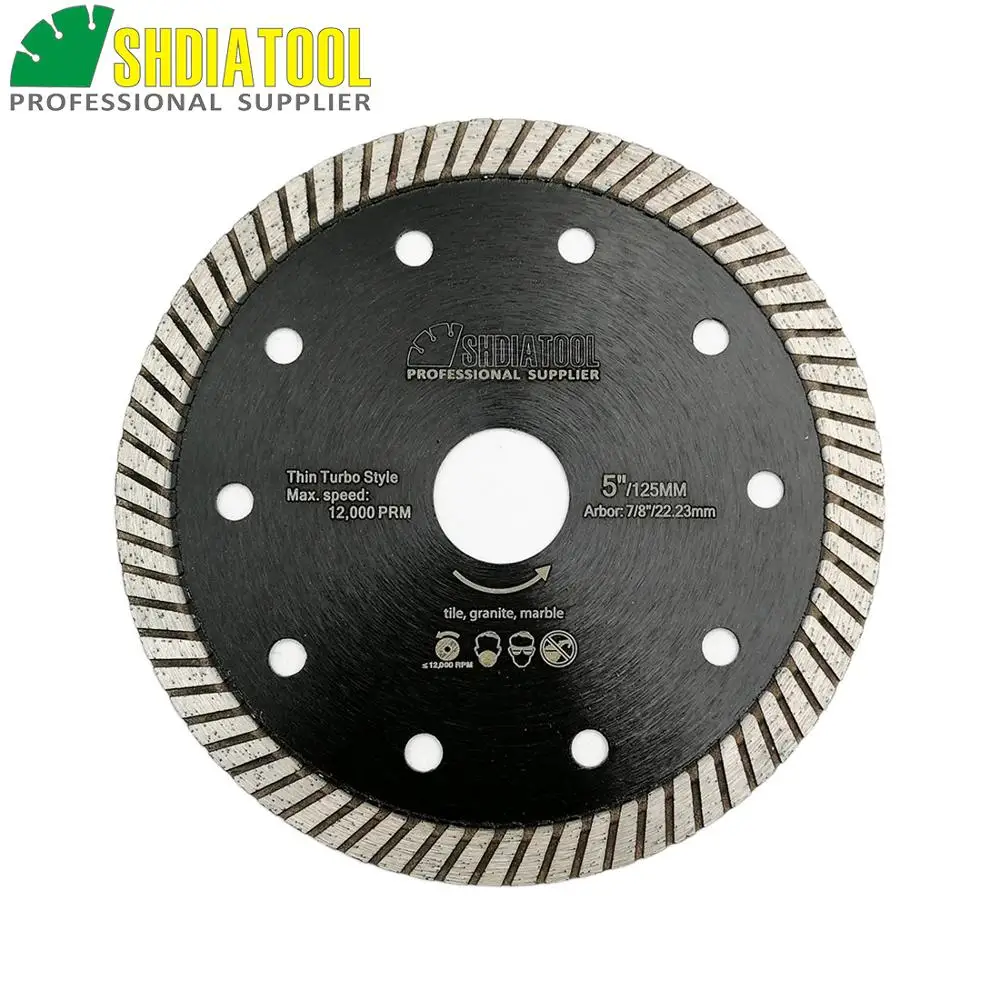 115MM Diamond hot pressed superthin diamond turbo blade For hard material ceramic tile granite cutting