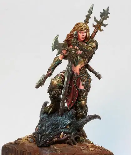 

1/24 75mm ancient warrior woman Huntress 75mm toy Resin Model Miniature resin figure Unassembly Unpainted