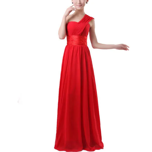 Длинные женские вечерние платья на одно плечо выпускные шифоновые vestido de festa