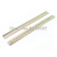 2 шт щелевой металлический 35 мм DIN монтажный рельс 40 см длиной для контактора переменного тока