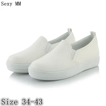 

Slip On Shoes Women Oxfords Shoes Loafers Flats Woman Casual Flat Shoes High Quality Plus Size 34 - 40 41 42 43