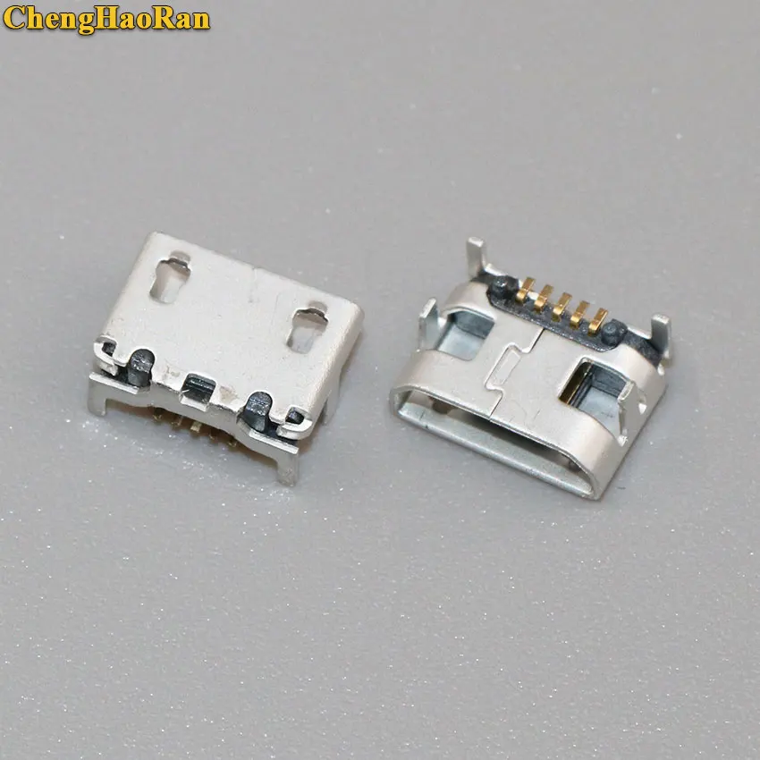 

ChengHaoRan Charging port Micro USB Socket Connector 5P 5pin Mini USB jack charge plug Big Ox horn