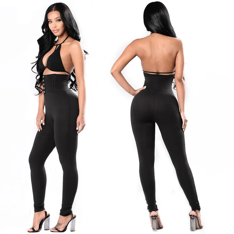 Belt Waist High Leggings  (5)