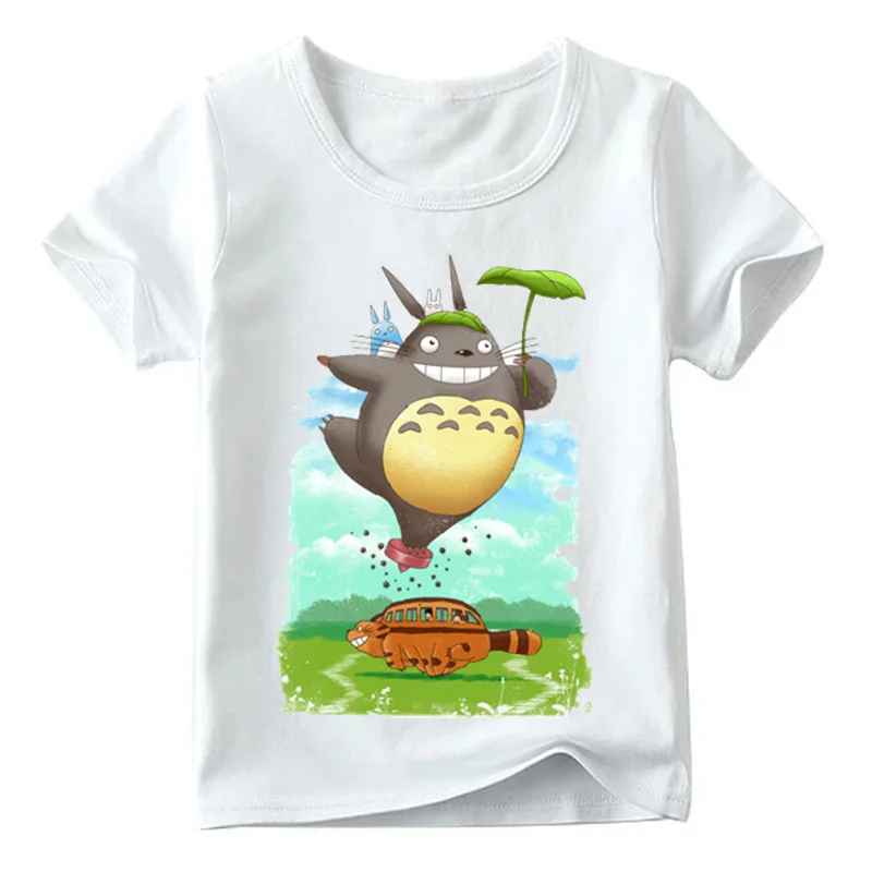 2019 Children Anime My Neighbor Totoro Funny T shirt Baby Boys/Girls Cartoon Summer Tops Kids Casual Clothes HKP2143 | Детская одежда и
