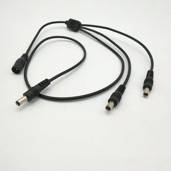 

DC 5.5*2.1mm 1 to 3 Splitter Power Cable 12V Female to 3 x Male Adapter for Monitor Router 15+40cm