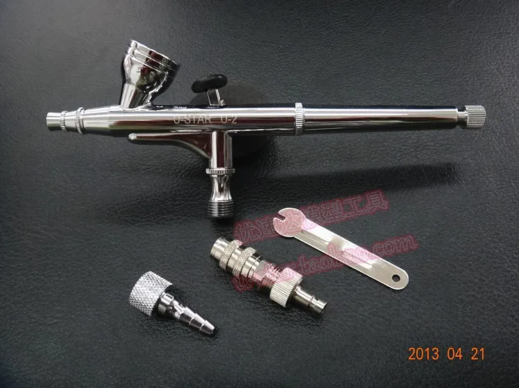

Excellent High Quality U-STAR U2 Airbrush Spray Gun Double-action Trigger Air-paint Control 0.2mm