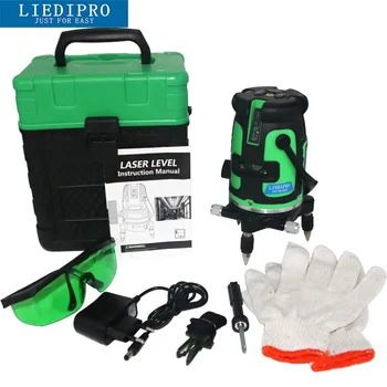 

3D Laser Level Red Beam Green Beam Two Cross Lines Self-leveling Level Nivel Laser Tripod High Precision Green Light
