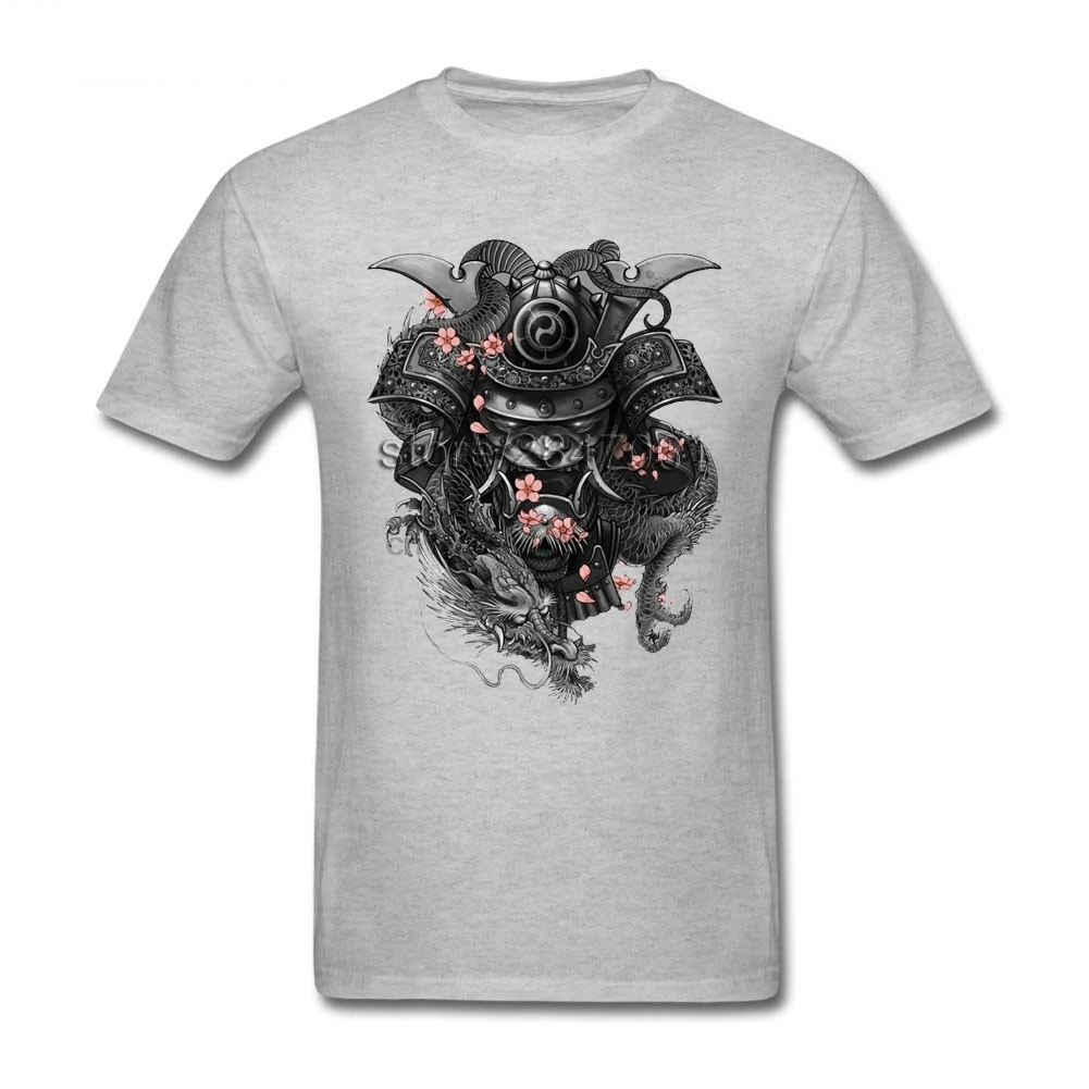 

Beautiful Last Samurai Helmet Clothes Fashion Men T Shirt Short Sleeved Pure Cotton O Neck T Shirt For Teenage