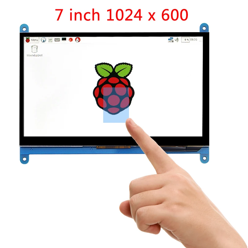 Tela de Toque Monitor para Raspberry 3b + Polegada Raspberry 1024*600 - 800*480 Display Lcd Hdmi Tft 3 Modelo b 3b + 7 pi 4 - Imagem 4