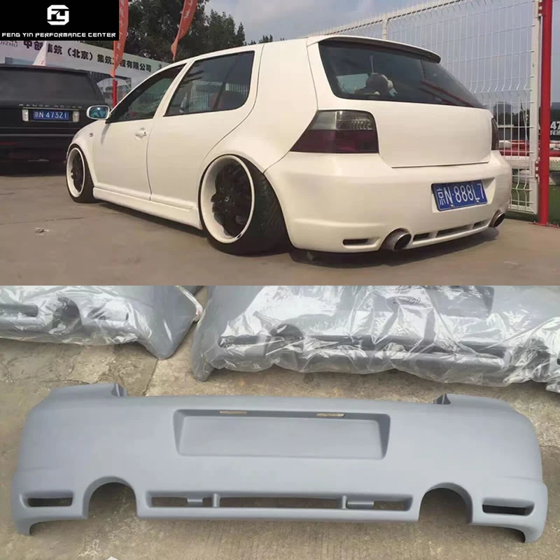 GOLF 4 R32 стиль PU Upainted задний бампер для Volkswagen VW Golf 4 R32 комплект кузова автомобиля 03-05