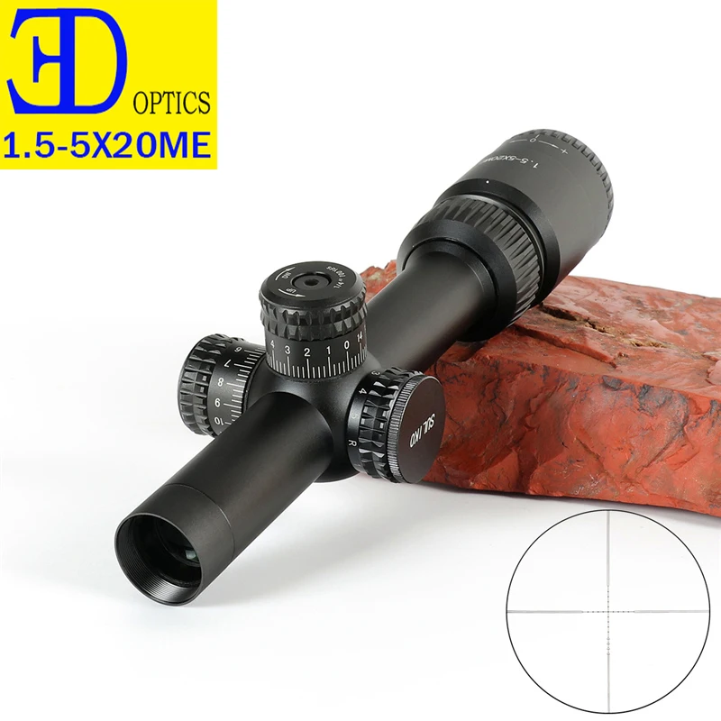 العلامة التجارية الشهيرة 1.5-5x20 الصيد البصريات الاتفاق بندقية Riflescope التكتيكية البصرية مشاهد الصيد نطاقات سريعة تهدف SULICO بندقية نطاق