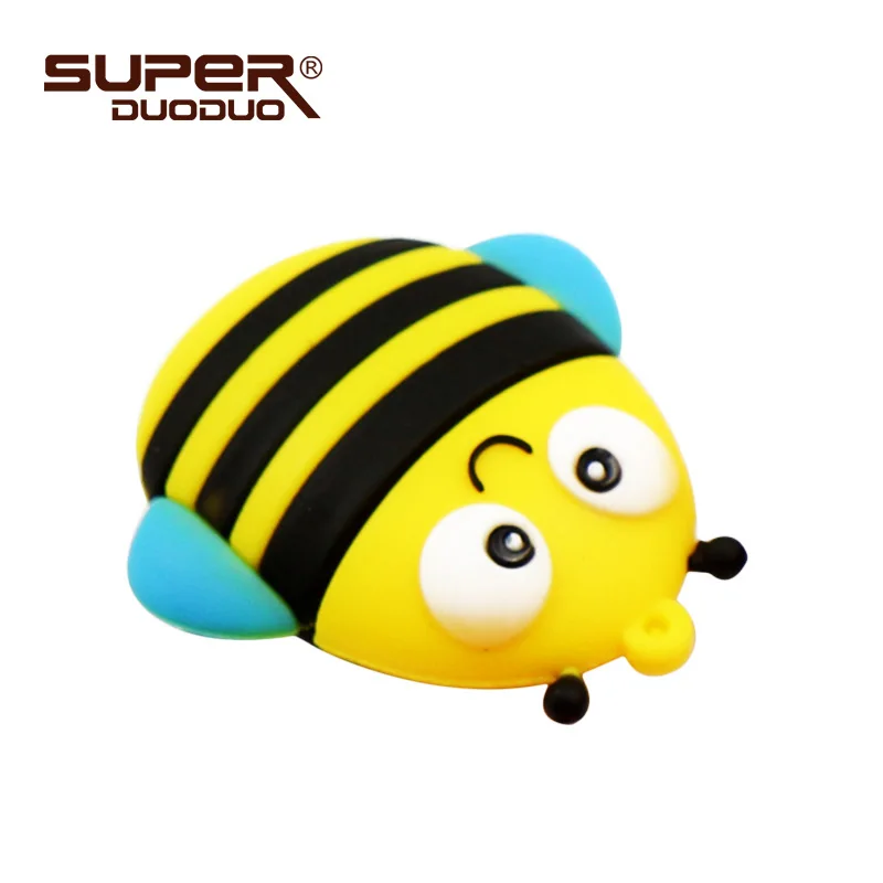 Дешевый usb-накопитель с рисунком Совы/пчелы/лисы/Penguim, 4 ГБ, 8 ГБ, 16 ГБ, 32 ГБ, 64 ГБ, 128 ГБ