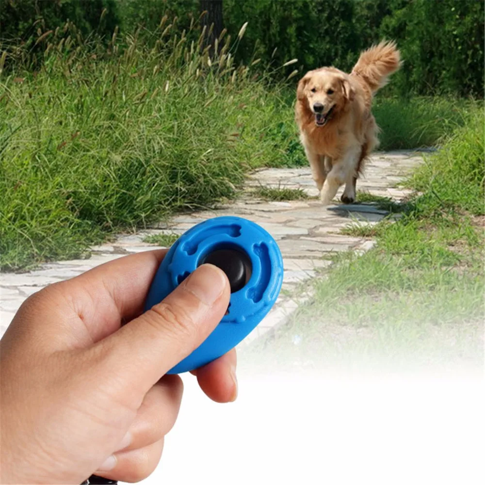Portable Ergonomic Design Dog Clicker Adjustable Sound Key Chain Pet Bark Deterrents Dog