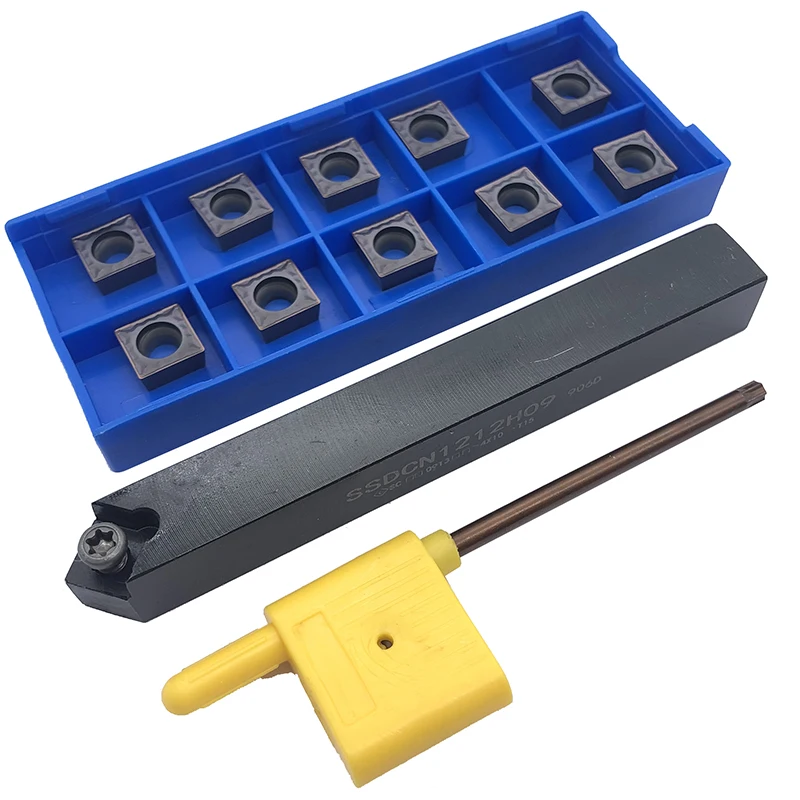 

1PCS SSDCN1212H09 + 10PCS SCMT09T304 HMP PC9030 CNC Tool Carbide Insert Tool Holder Lathe Turning Blade