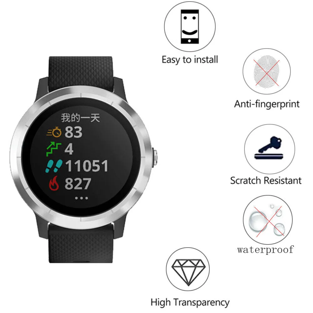 3 шт против царапин мягкая защитная пленка tpu для Garmin Vivoactive3 Vivoactive 3 Смарт-часы полная защитная крышка для экрана