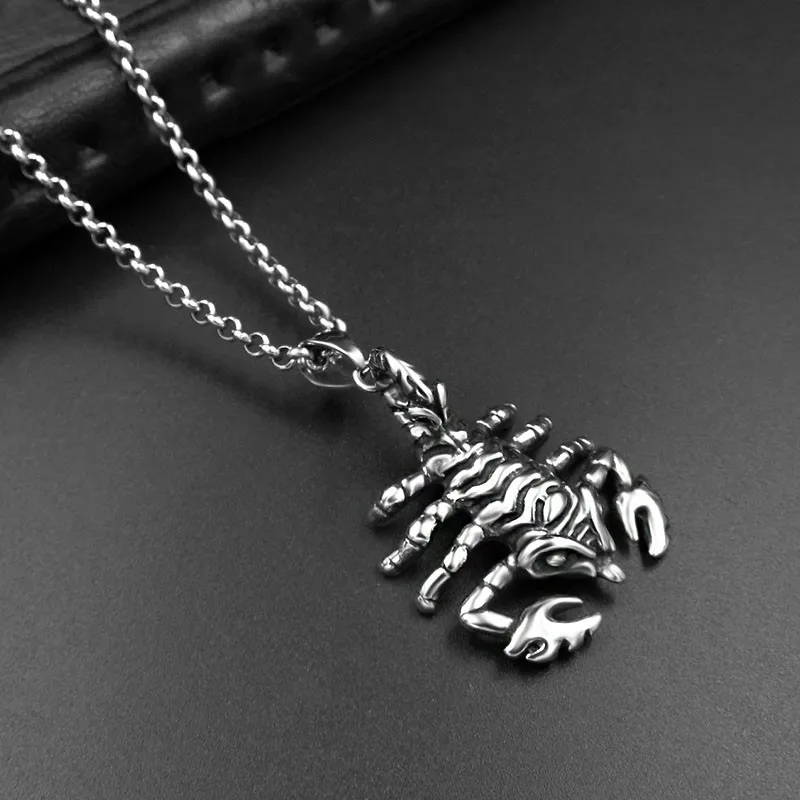 Ожерелье с кулоном в виде скорпиона из нержавеющей стали|scorpion pendant necklace|necklaces for