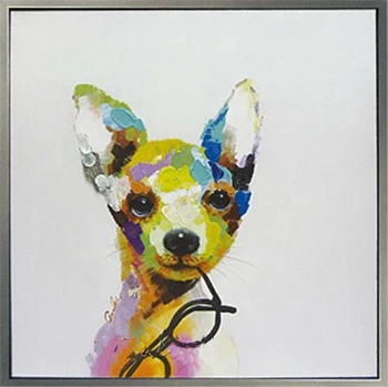 

Free Shipping Modern Abstract Art Hand Painted Oil Painting on Canvas Mr. Dog Wall Pictures For Home Decoration