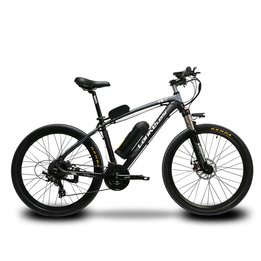 Sale CyrusherT8 Mans Fast 21 Speeds Moutain Electric Bicycle 250Watt 48V 10AH Disc Brakes 19KG Mountain Ebike  17X26Inch 3