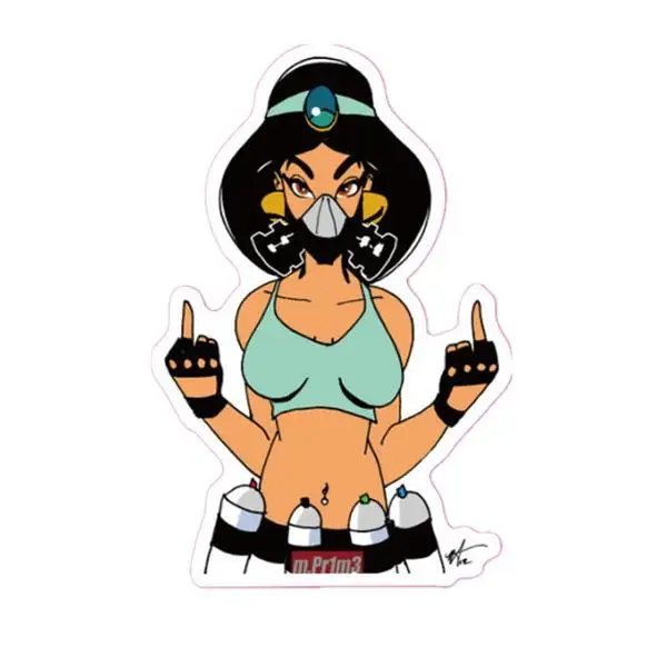 2pcs Sexy Women Stickers Waterproof Home Decor Laptop Sticker Decal Fridge Skateboard Doodle DIY Sticker Toy