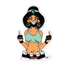 2pcs Sexy Women Stickers Waterproof Home Decor Laptop Sticker Decal Fridge Skateboard Doodle DIY Sticker Toy