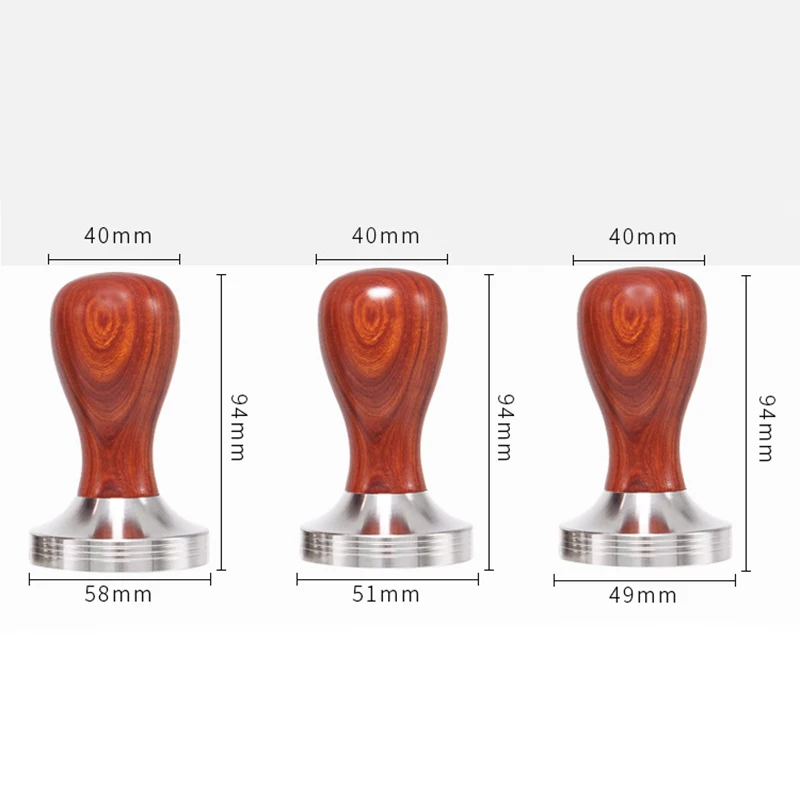 Best MICCK Coffee Tamper 49mm 51mm 58mm Whorl Flat Base Ripple Espresso Cafe Barista Tools For Kitchen Accessories Coffee Press