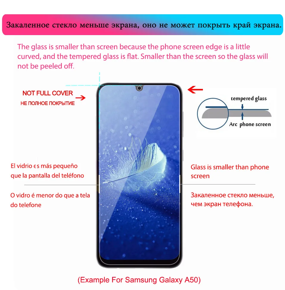 3Pcs Tempered Glass for Samsung Galaxy A50 A70 A40 A30 A10 A20e Screen Protector Glass for Samsung M30 M20 M10 A60 A80 A20 A50 (10)