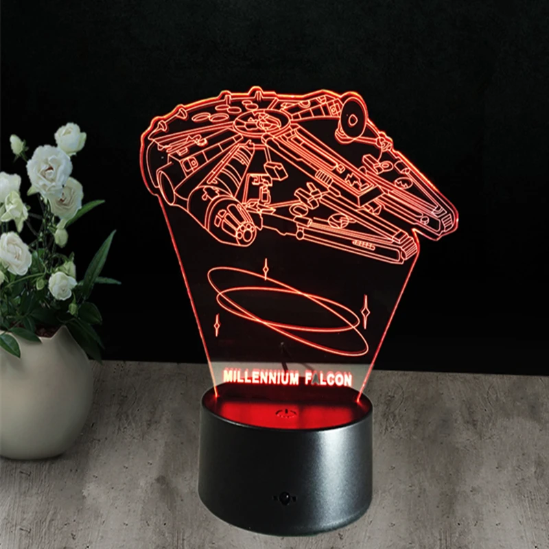 Светодиодный ночник меняющий цвет 3D|nightlights for kids|3d nightluminaria star wars |