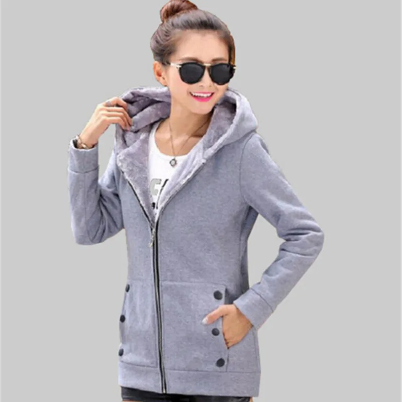 2016 Autumn Winter Women Hoodies Cotton Zip-up zipper Solid Full-Sleeve Hooded Casual Hoodies Sweatshirts Plus Size S-4XL.WH0210 2016 Autumn Winter Women Hoodies Cotton Zip-up zipper Solid Full-Sleeve Hooded Casual Hoodies Sweatshirts Plus Size S-4XL.WH0210