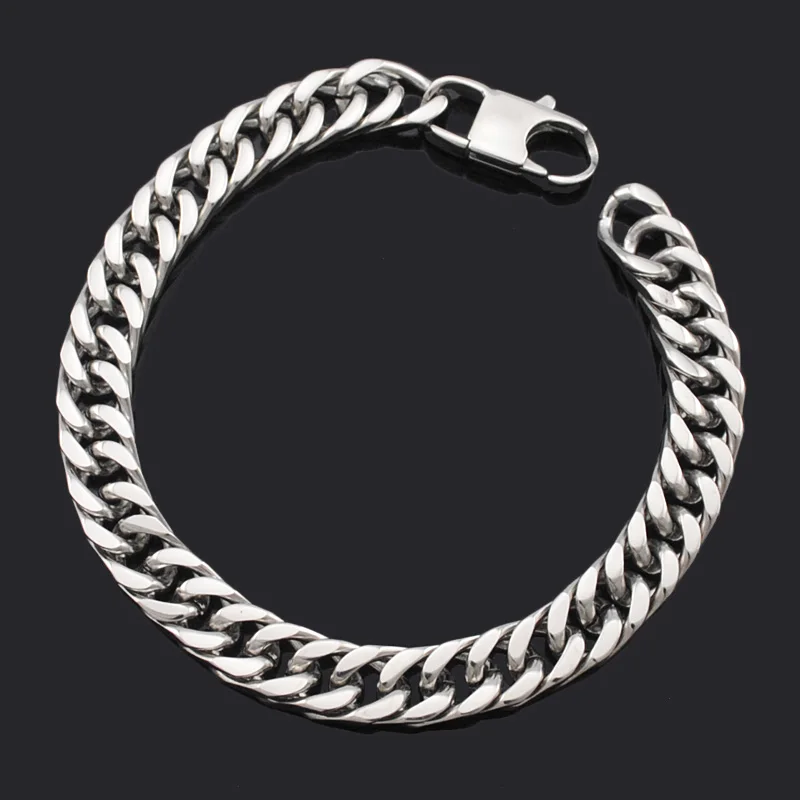 

ATGO Cool Rock Punk Hip Hop Stainless Steel Bracelets Chain Mens Jewelry Fashion Wholesale BB004