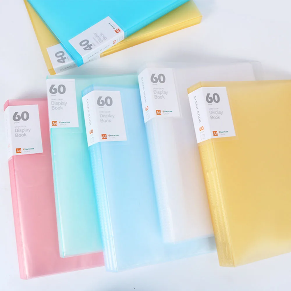 A4 File Folder Book Paper Clip test paper clip Folder Student Folder Bag Multi-Layer Transparent Document Folder Office Supplies