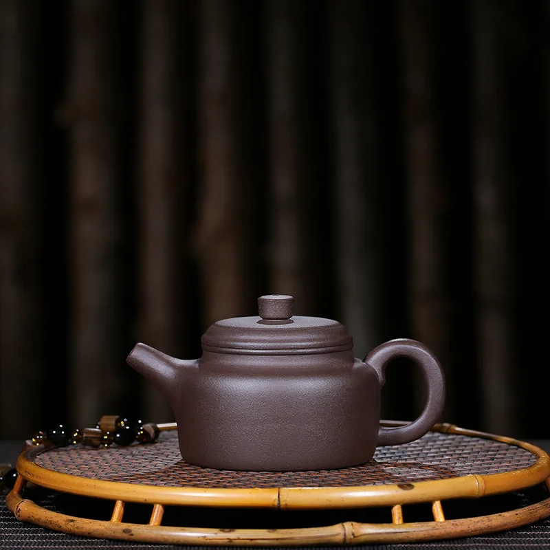 

Enameled Pottery Teapot Quality Goods Manual Make Raw Ore Old Zinide Bell Pot Kungfu Online Teapot Tea Set Suit Wholesale